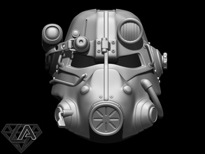 cair t 45d personalizadas capacete 3d impressão modelo mascarar airsoft cosplay armaduras brinquedo Guerreiro cavaleiro newvegas vegas invasor 3d print model - Mito3D