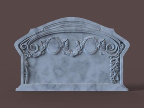 famille Mémorial pierre tombale cnc gravure monument tombeau tombe tailler traverser Christian religiou bulgare sculpture sculpté stl tombstone 3d print model - Mito3D