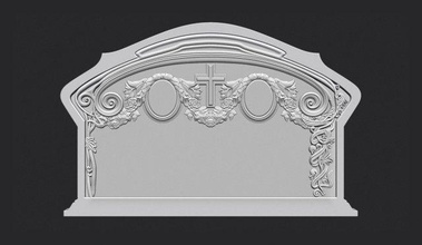 family memorial tombstone cnc engraving monument tomb grave gravestone carve cross headstone christian religiou bulgarian carving carved family-tombstone 3d print model - Mito3D