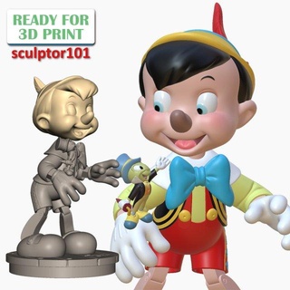 ventilateur art étape Pinocchio Jiminy 3d imprimable modèle enfant dessins animés miniature dessin animé personnage statue miniatures figurines 3dprint disney Cricket mignonne criquet 3d print model - Mito3D