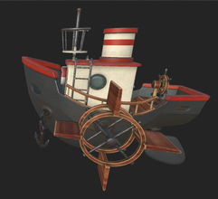 fantastico barca gratuito 3d modello in barche 3dexport nave acqua mare cartone animato 3d print model - Mito3D
