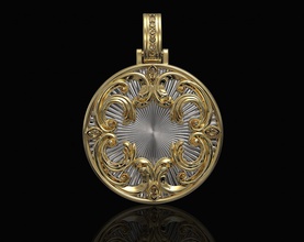 fantastic crystal pendant 3d printable stl pendants gold silver platinum sterling gemstones brilliant women classic pattern marquise jewellry 3d print model - Mito3D