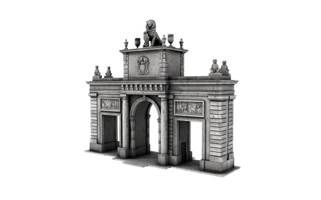 fantasia Porta entrada medieval casa tudor construção cidade conjunto estrutura rua exterior poli Cidade chalé arquitetura Vila 3D print model - Mito3D