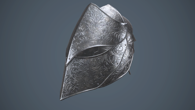 fantasy helmet brass gold metal pbr steel warrior armor military props 3d print model - Mito3D