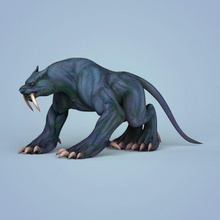 fantezi canavar leopar 3d model in 3dexport aslan kaplan kurt yaratık adam dinozor karakter hayvan memeli oyun düşük poli vahşi korku savaşçı yabancı ejderha zombi 3d print model - Mito3D
