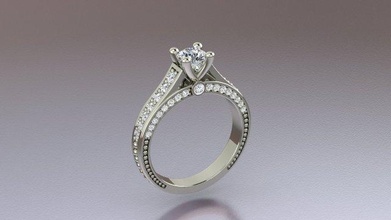 mode inconditionnel bague bijoux mariage ferronnerie engagement or gemme imprimable bijou brillant luxe diamants anneaux bijoutier 3d print model - Mito3D