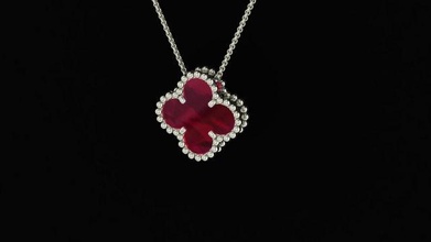 fashion jewelery pendant jewelry gem platinum gold printable red 3d model jewelman sadaf pendants 3d print model - Mito3D