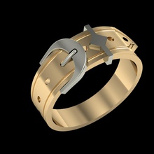 mode ring gürtel 3d drucken modell ringe 3dexport cad druckbar schmuck exklusiv gold hand hochzeit juwel rhiho cnc 3d print model - Mito3D