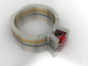 moda squillare 3d stampa modello in anelli 3dexport 3d print model - Mito3D
