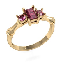 moda anello di gemme stampabile diamante gioielli cad brillante esclusivo oro gemma rhiho cnc donna gioiello 3d print model - Mito3D