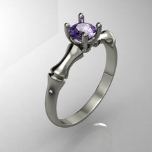 la mode des anneaux imprimable exclusif or de l'anneau mariage gem rhiho cad cnc femme joyau bijoux 3d print model - Mito3D