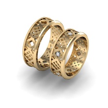 fashion-Hochzeits-ring Diamanten bedruckbar ist Diamant-ring exklusiv gold ring Mode Hochzeit gem rhiho cad cnc Frau Juwel Schmuck 3d print model - Mito3D