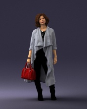 fashion woman 1223 3d print ready scan model polygon 3dprint human male realistic posed character people miniatures man child style success outfit 3d print model - Mito3D