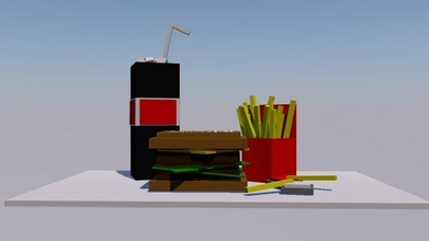 velozes comida 3d modelo in carne 3dexport hamburger c4d maya2018 autodeskmaya hambúrgueres mcdonalds 3d print model - Mito3D