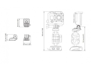 sujetadores gopro 3d impresora 3d print model - Mito3D