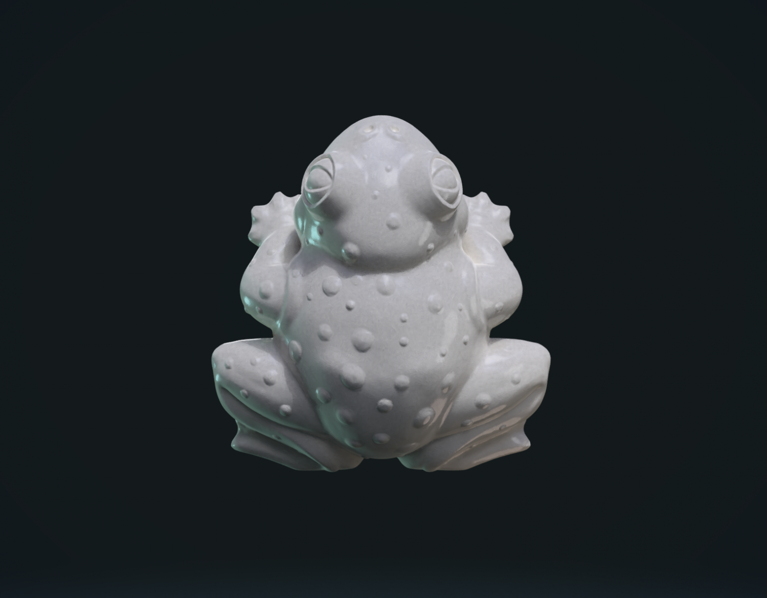 fat frog de l'eau lily la tourbière grenouille crapaud amphibiens graisse amphibia lyagushka 3D print model - Mito3D