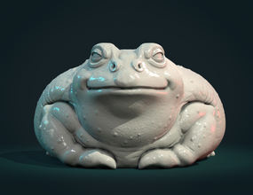 fat toad frog toad frog sculpture amphibians netsuke art