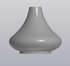 fat vase gardener indoor flower bowl bouquet houseware 3d print model - Mito3D