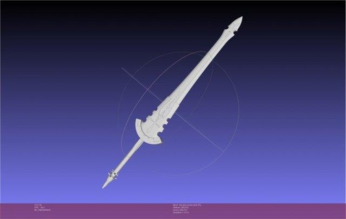 fate lancelot berserker sword printable assembly replica costume cosplay anime fantasy 3d print model - Mito3D