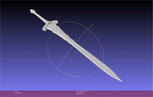 destino mordido espada imprimível montagem réplica traje cosplay fantasia anime 3d print model - Mito3D