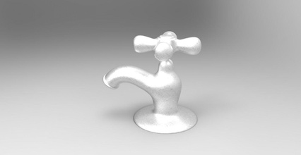faucet 3d print model in kitchen dining 3dexport water design 3d print model - Mito3D