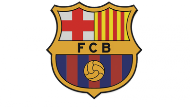 fc barcelone mur emblème 3d impression modèle in panneaux logos 3dexport ligue espagne football messi camp nouveau signe logo stl 3d print model - Mito3D