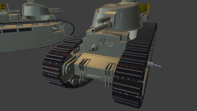 fcm serbatoi guerra tuono wow entusiasma 3d modelli modellazione la stampa di giocattolo panzer panzerkampfwagen 3d print model - Mito3D