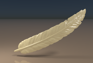 feather 3d print model in 3dexport bird wing 3d print model - Mito3D