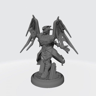 fem ice dragonborn shaman ready print sculpture casters dnd dungeon guard fantasy tytantroll presupported figurines epic monster wizard mage heroes sorcerer wildlife mythology 3dprint printable paladin 3d print model - Mito3D