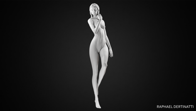 fêmea corpo posado 3d impressão modelo in escultura 3dexport feminino pose anatomia humano mulher esculpir zbrush 3d print model - Mito3D