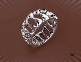 female ring golg silver stl obj cnc printing 3d 3d print model - Mito3D