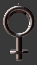 female symbol pendant 3d print model in pendants 3dexport jewelry 3d print model - Mito3D