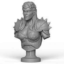 female warrior statue 3d print model in 3dexport woman human young decoration exterior interior toy game fantasy military army soilder ancient spartan knight miniature 3d print model - Mito3D