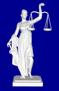 femida mulher justiça themis 3d print model - Mito3D