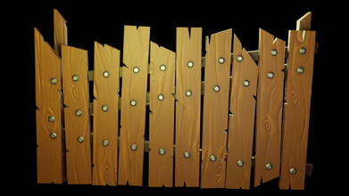 recinzione 3d modello in miscellanea 3dexport architettonico fantasia stilizzato mmorpg prigione risorsa poli legna metallo ambiente cartone animato decorativo edificio medievale recinzioni giardino porta 3d print model - Mito3D