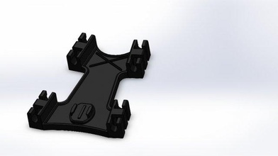 fence mount gopro quickrelease 3d print model - Mito3D