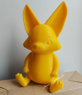 rezene tilki heykelcik dekor heykel oyuncak karakter hayvan orman Pati 3d print model - Mito3D