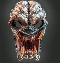 feral predator face mask 3d print model - Mito3D