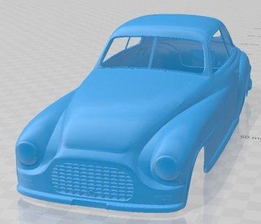 ferrari 166 Inter 1948 stampabile corpo macchina settore automobilistico fessura scalextric tamiya rc miniz passatempo micro 3d print model - Mito3D