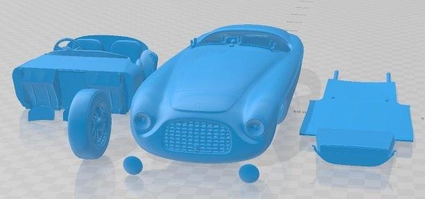 Ferrari 166 mm Boot druckbar Wagen Automobil Slot scalextric tamiya rc miniz Hobby Mikro 3d print model - Mito3D