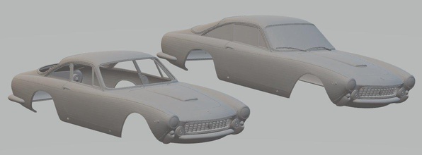 ferrari 250 gt berlinetta lusso 1962 printable body car 3d print model in automotive 3dexport slot scalextric tamiya rc miniz hobby micro diecast 3d print model - Mito3D
