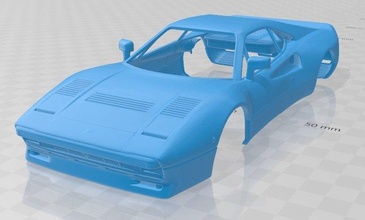 Ferrari 288 gto 1984 imprimable corps voiture fente scalextric tamiya rc miniz loisir micro 3d print model - Mito3D