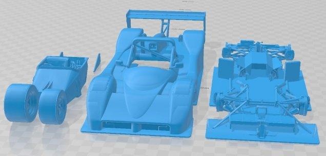 ferrari 333 sp imprimible coche vehiculo automotor espacio scalextric Tamiya rc miniz pasatiempo micro 3d print model - Mito3D