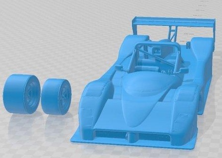 ferrari 333 sp imprimible coche vehiculo automotor diorama modelado pasatiempo sólido escala modelo 3d print model - Mito3D