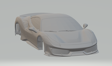 ferrari 488 pista 2019 3d print model in vehicle 3dexport diecast hotwheels slot slotcars cars gt gt1 gte hot supercars scx f1 3d print model - Mito3D