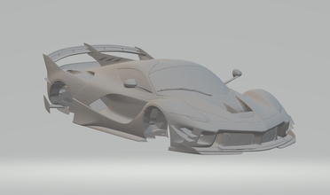 ferrari fxx evo 2018 3d yazdır model in araç 3dexport döküm slotcars sıcak tekerlekler yuva araba yarış gtr gt1 rs amg cls sl sls enzo 3d print model - Mito3D