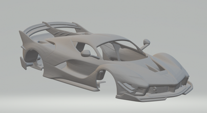 ferrari fxx evo 3d print model in vehicle 3dexport diecast slot-car slotcar slot car hot hotwheels rc 3d print model - Mito3D
