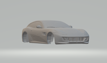 ferrari gtc4 lusso 2016 3d impression modèle in véhicule 3dexport moulé pression roues chaudes fente voitures gt gt1 gte chaud supercars scx f1 3d print model - Mito3D