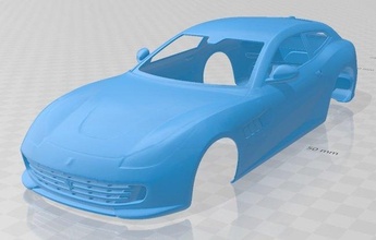 Ferrari gtc4 Lusso 2017 imprimable corps voiture fente scalextric tamiya rc miniz loisir micro 3d print model - Mito3D