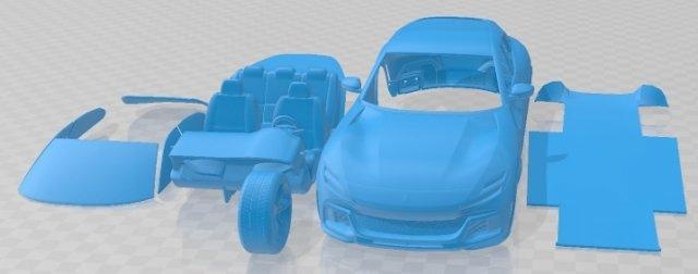 ferrari purosangue stampabile macchina settore automobilistico fessura scalextric tamiya rc miniz passatempo micro 3d print model - Mito3D
